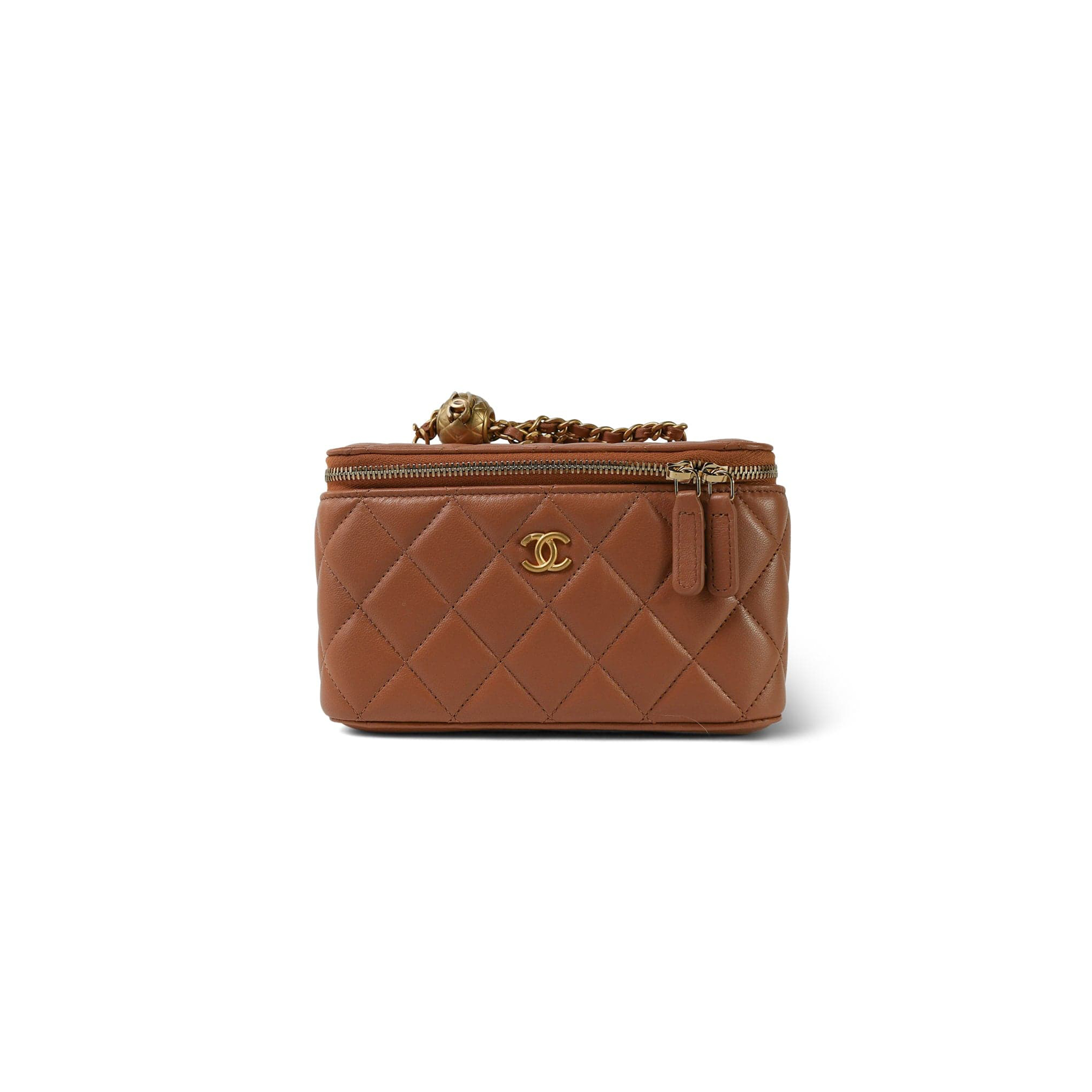 CHANEL PEARL CRUSH SMALL VANITY CASE WITH CHAIN AP2303 (17*9.5*8cm)